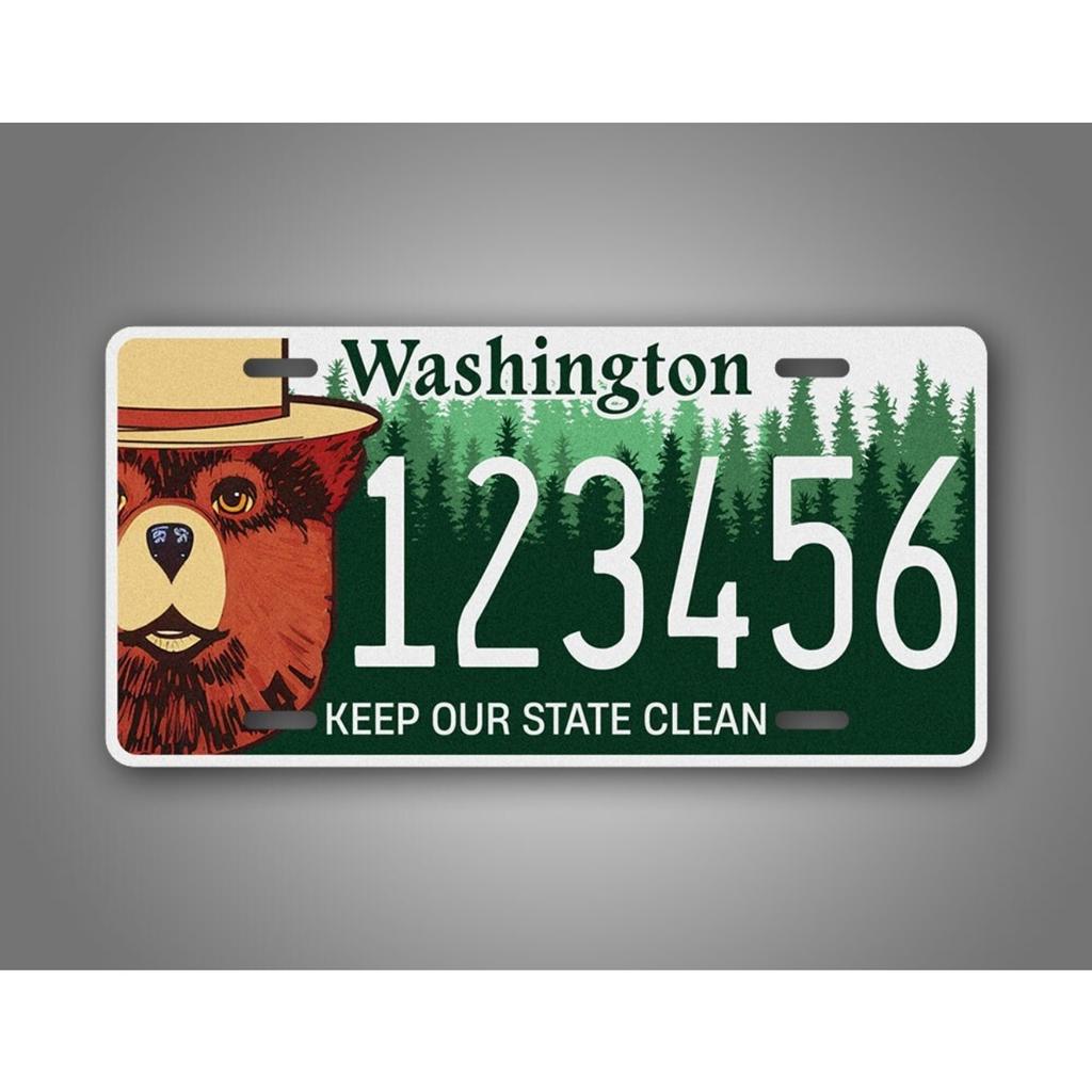Custom License Plate Metal Sign, Personalized Aluminum Wall Art Decor for Home Office Bar