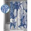 Watercolor Shell Coral Shower Curtains Waterproof Bath Curtains Home Decor Modern Luxury Bathroom Curtain