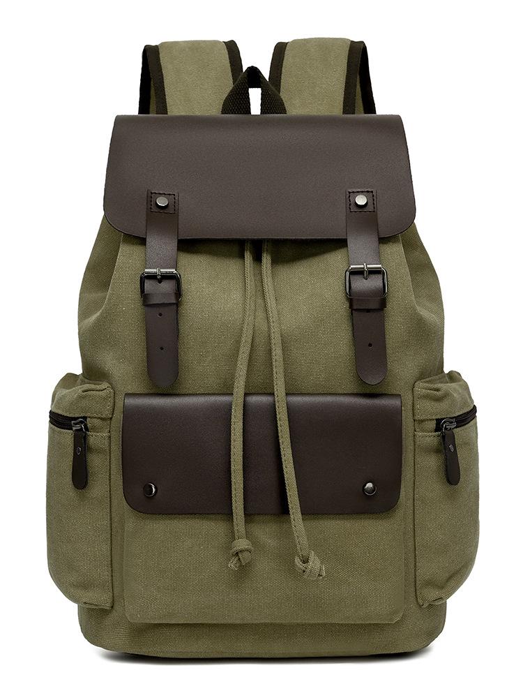 Men's Canvas Trend Large Capacity Casual Backpack