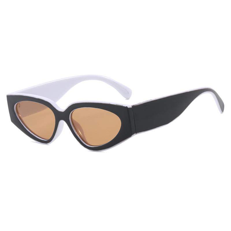 Panda Outline Colorblock Sunglasses 2025: Trendy European and American Fashion for Women
