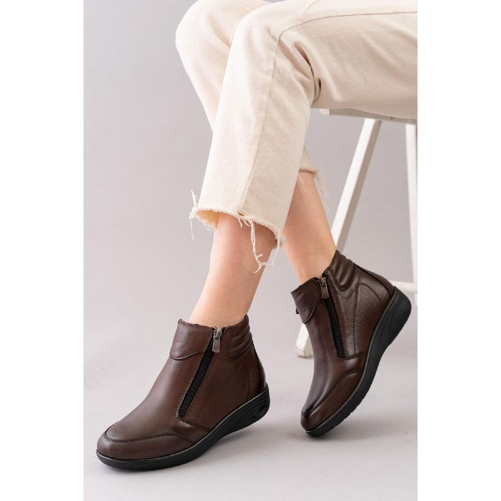 Genuine Leather Full Ortapedik Special Based Fur Fur Cold Air Resistant Rubber Base Mother Bot