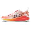 Li Ning Liren 3 V2 Abrasion Resistant Cushioning Low Top Basketball Shoes Unisex Red White ABAT057-3(Team142-)