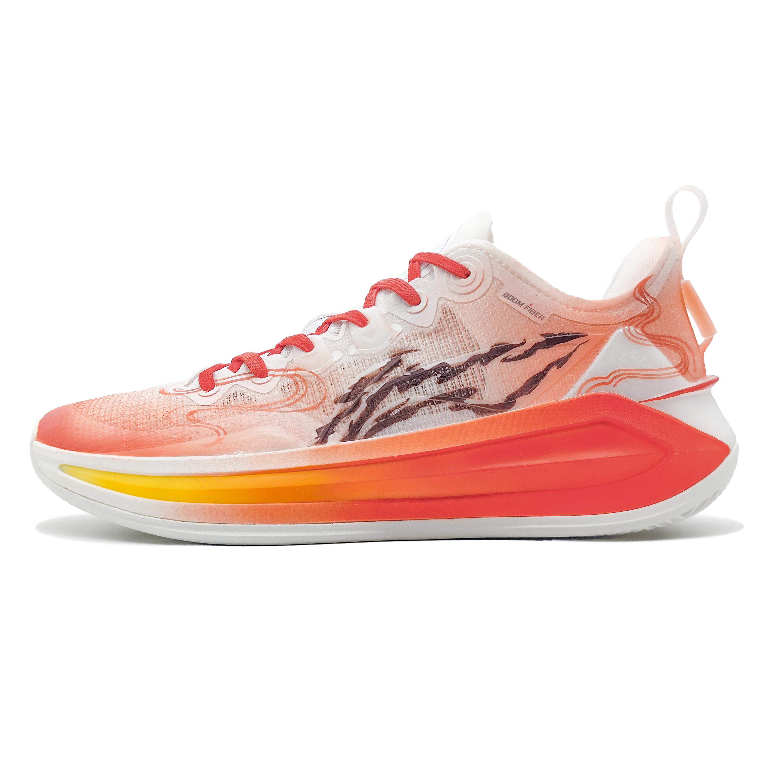 Li Ning Liren 3 V2 Износостойкие Амортизирующие Низкие Баскетбольные Кроссовки Унисекс Красный Белый ABAT057-3(Команда142-) 41