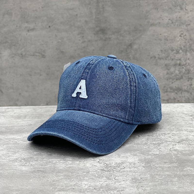 C Letter Denim Baseball Cap Women'S Spring And Summer Ins Style Versatile Casual Cap Men'S Trendy Hat Soft Top