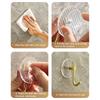 Selbstklebende Wandhaken Acryl Badezimmerhaken zum Aufhängen Wasserdichter Luxus-Klebehaken Handtuchhalter Wohnaccessoires