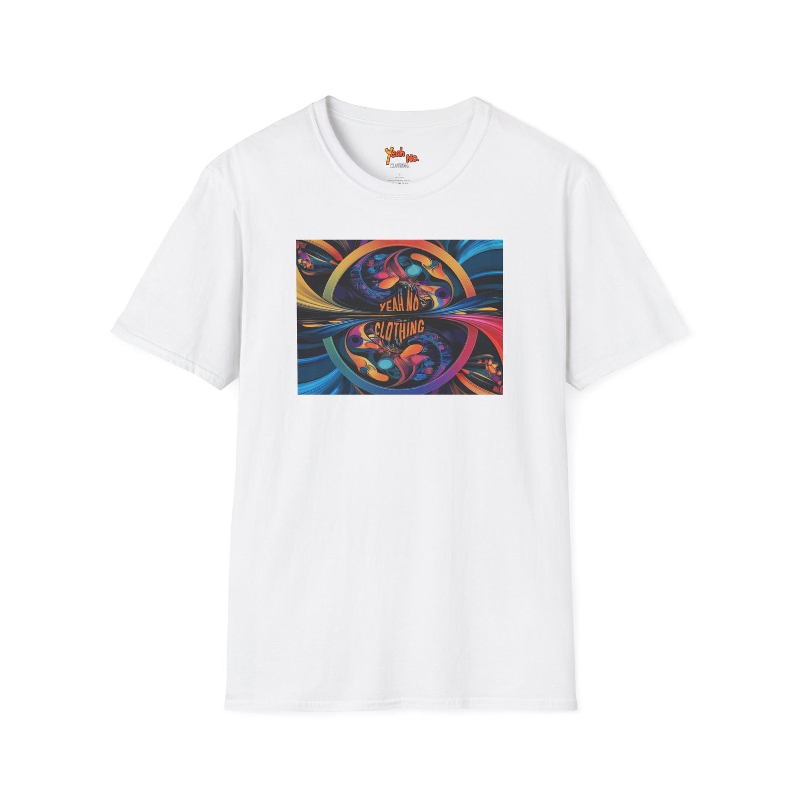 Yeah No Clothing Colorful Abstract Fractal Graphic T-Shirt S разноцветный