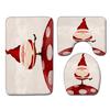 Christmas Bathroom Floor Mat Toilet Three-Piece Set