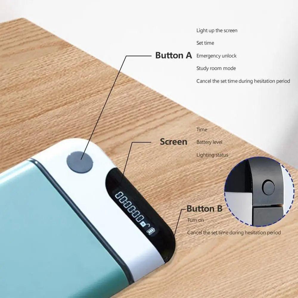 Portable Design Timer Bag Lightweight Portable Safe Phone Lock Box  School Supplies