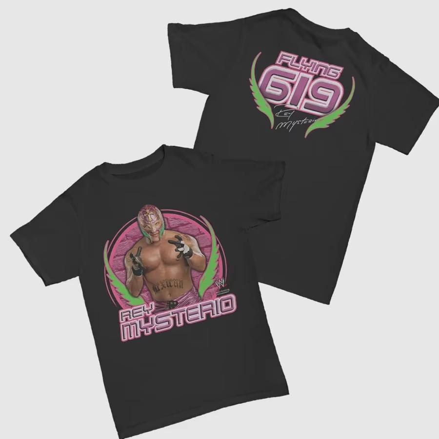 2025 New Man of Mystery Rey Mysterio Wrestling T-shirt Short Sleeve Cotton Base Top Men Women Loose Comfortable Round Neck Tops