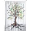 Music Tree Plant Musical Notes White Sheer Curtains for Living Room Decoration Window Curtains Kitchen Tulle Voile Curtains