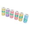 6 Roll Thermal Printing Paper Multi Color 57x25mm Smoothly Self Adhesive Thermal Inkless Printer Paper for Photo Note