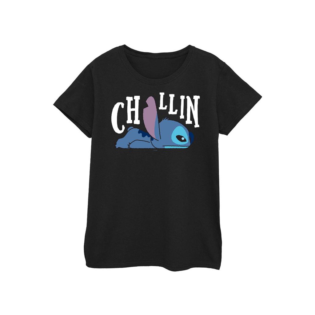 Disney Womens/Ladies Lilo And Stitch Chillin Cotton T-Shirt
