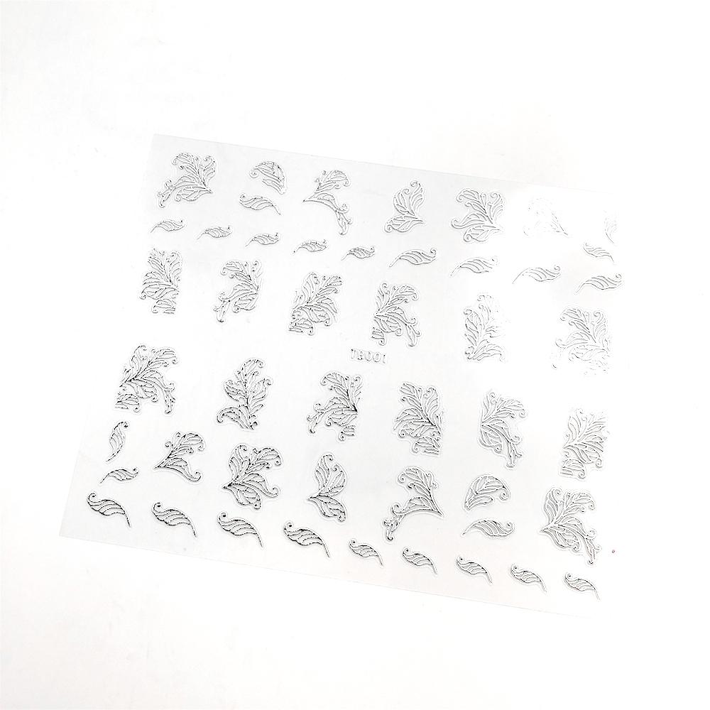 

2 шт. Ретро наклейки для ногтей с горячим тиснением, кружевной стерео 3D дизайн