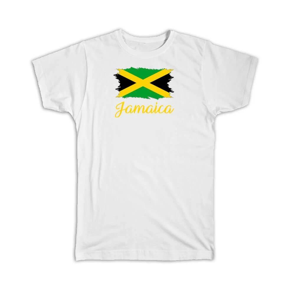 Gift T-Shirt : Jamaica Flag Jamaican Country Expat 3XL