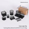 Six-Piece Metal Mesh Desktop Pen Holder and Stationery Storage Set