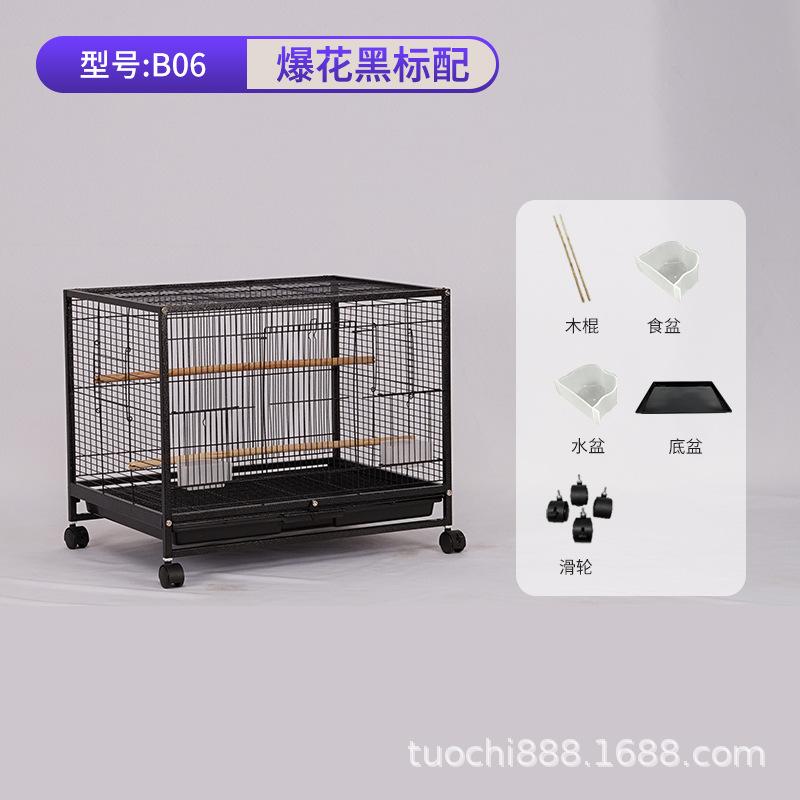 

Multi-Level Bird Cage for Parrots Spacious Aviary for Cockatiels and Lovebirds Large Breeding Habitat Indoor Durable Flight Cage