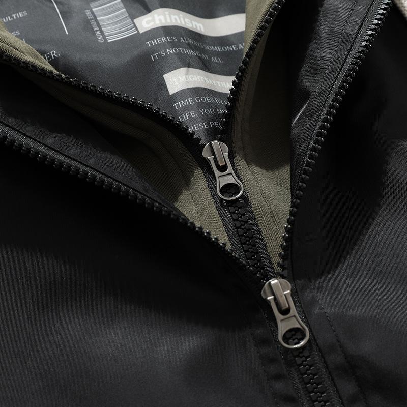 Men Autumn Plus Size Hooded Plus Size Jacket Design Loose Casual Clothing Top