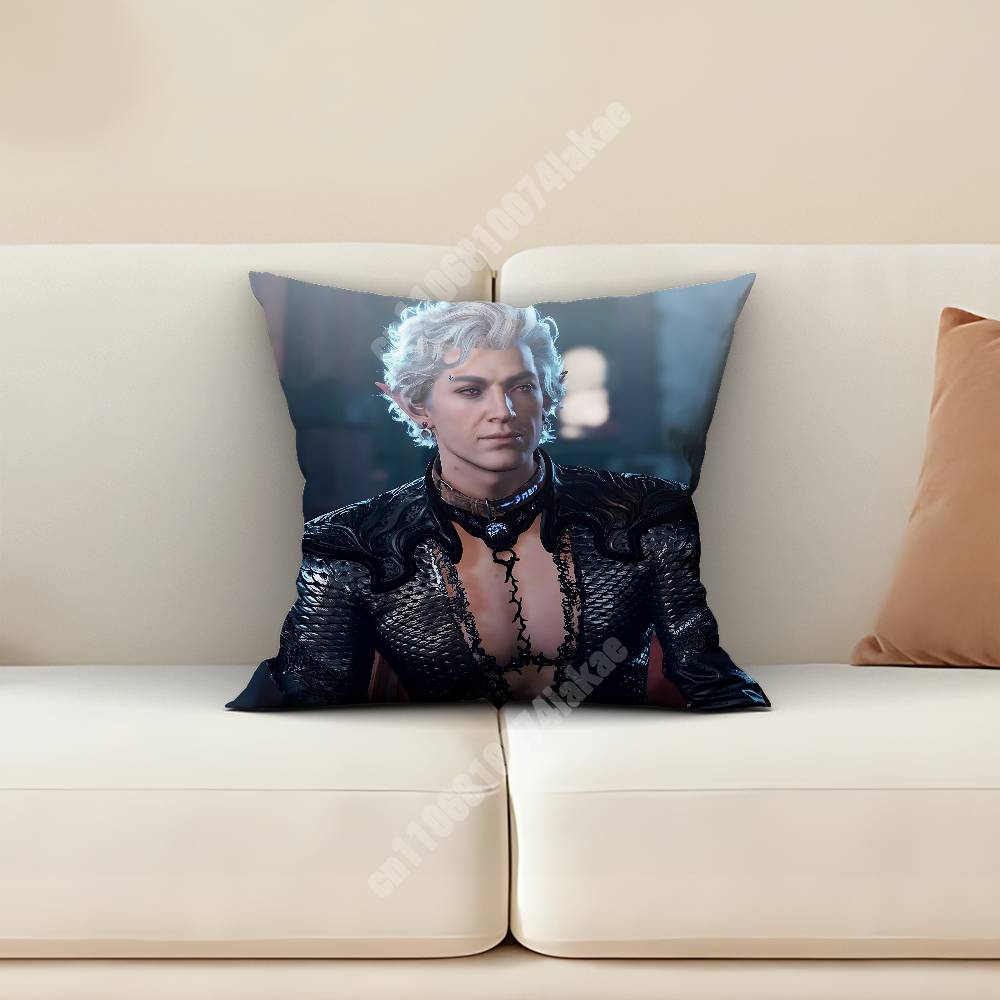 Astarion BBaldurs GGate BG Sofa Couch Pillow Cover Cushion Case Cozy Bedroom Accent Studio Furnishing