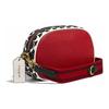 Coach X Disney X Keith Haring Collaboration Camera 19 Badge Mickey Shape Leather Camera Bag Women Shoulder Bag Red C1141-B4RGO