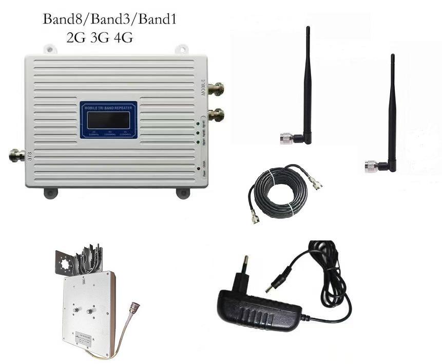 Multi-Band 2G/3G/4G High Power Amplifier 900/1800/2100 MHz Repeater
