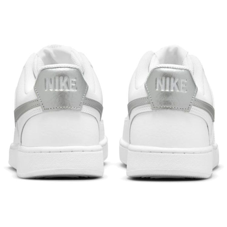 Nike  Court Vision Low White Metallic Silver Women Sneakers CD5434-111