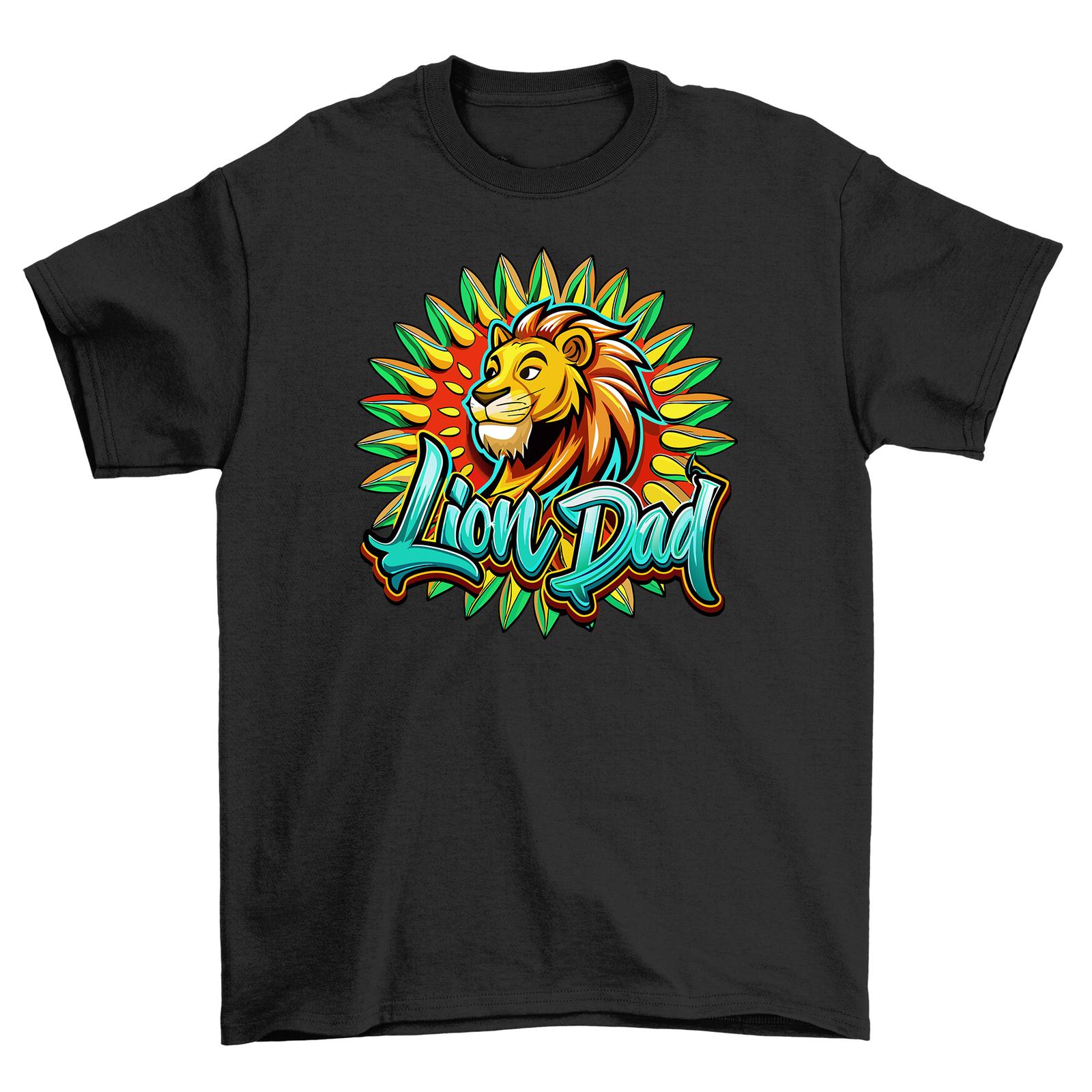 Roar with Pride in this Lion Dad Funny T-Shirt Mens Womens Tees Top - 100% Cotton, Unisex Design fo M