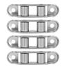 4PCS Stainless Steel Pulley Double Drive Low Noise Rollers Sliding Door Window Fittings