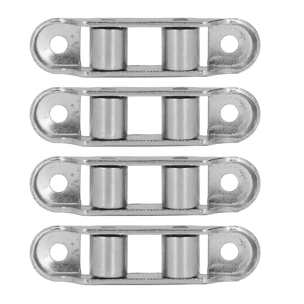 4PCS Stainless Steel Pulley Double Drive Low Noise Rollers Sliding Door Window Fittings