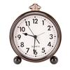 European Style Metal Retro Clock, American Style Creative Electronic Alarm Clock, Student Personality Simple and Silent Pointer