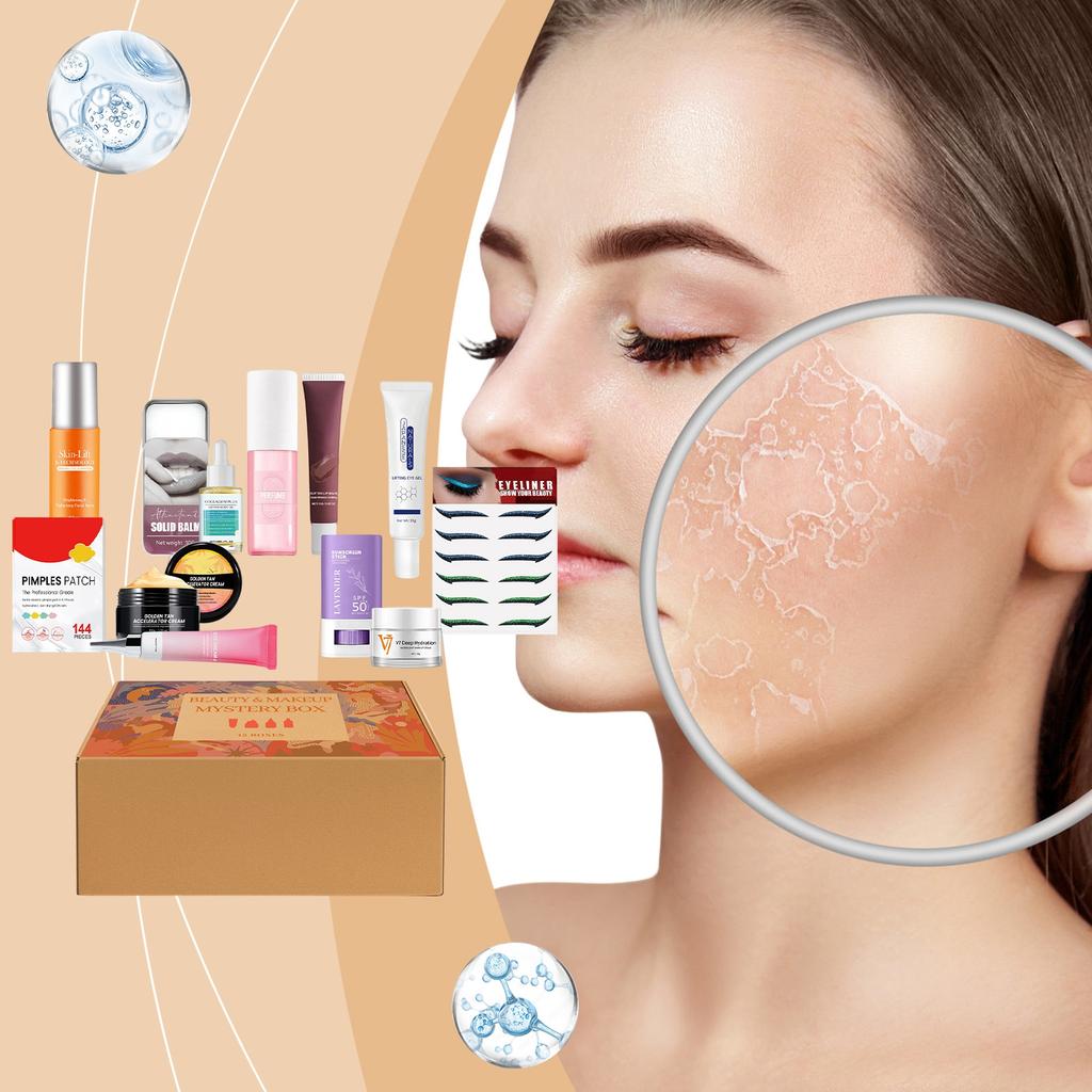 Beauty And Skin Care Gift Box: Daily Beauty And Skin Care Nourishing, Refreshing And Moisturizing Facial Care Box.170ML