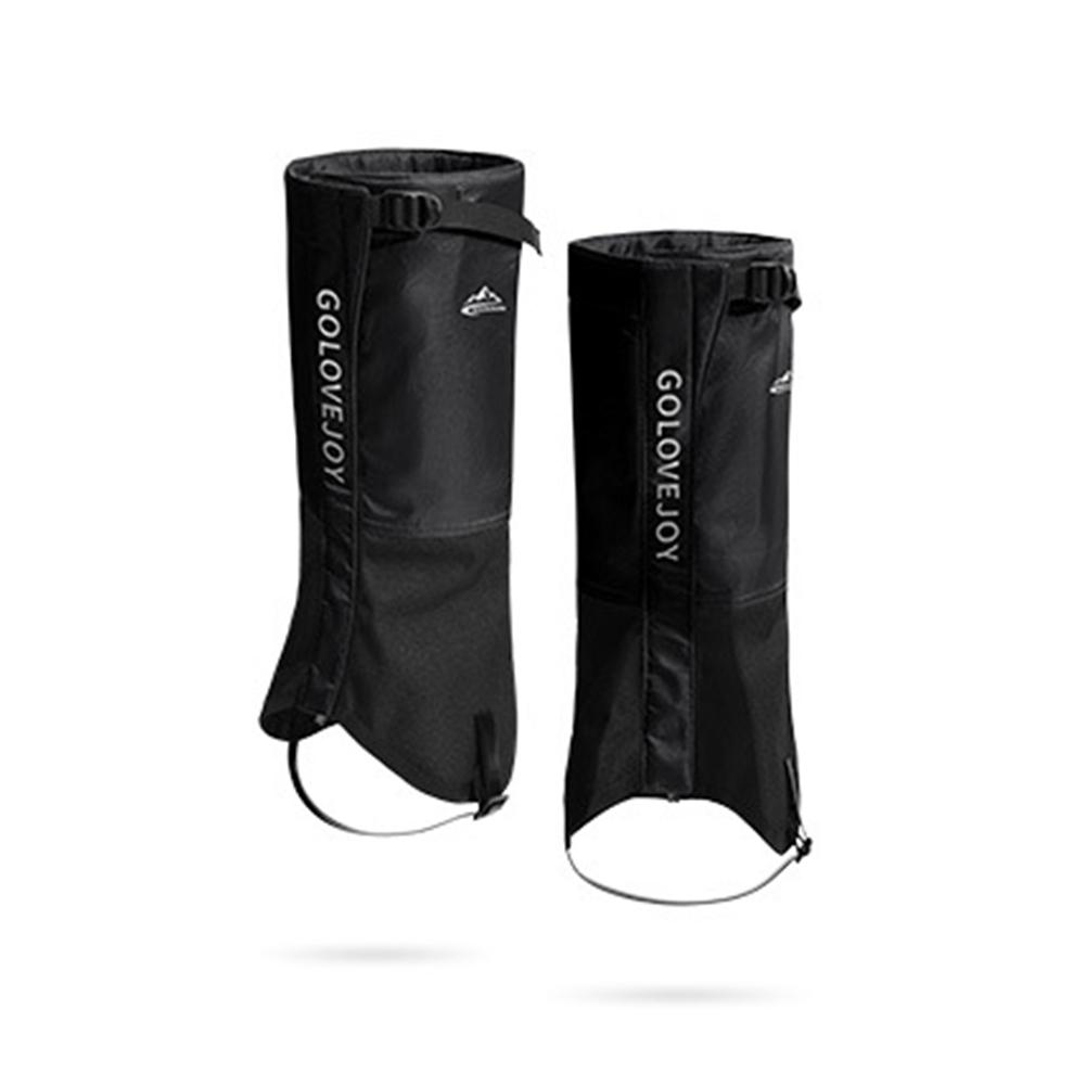 

Non-Slip Waterproof Thermal Snow Cover Leg Protector with Adjustable TPU Straps Winter Warmth Gear Skiing Snow Sports Equipment M чёрный
