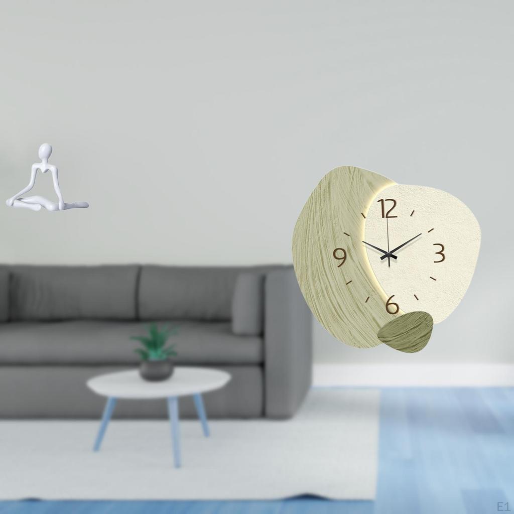 Contemplative Abstract Sculpture Clock Artistic Figurine Unique Decor Desktop Ornament for Bedroom