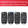 Black Transparent  Key Fob Case Cover Keychain For Vw Volkswagen Golf Mk6 Tiguan Jetta Polo Up! Passat B7 Scirocco Accessory