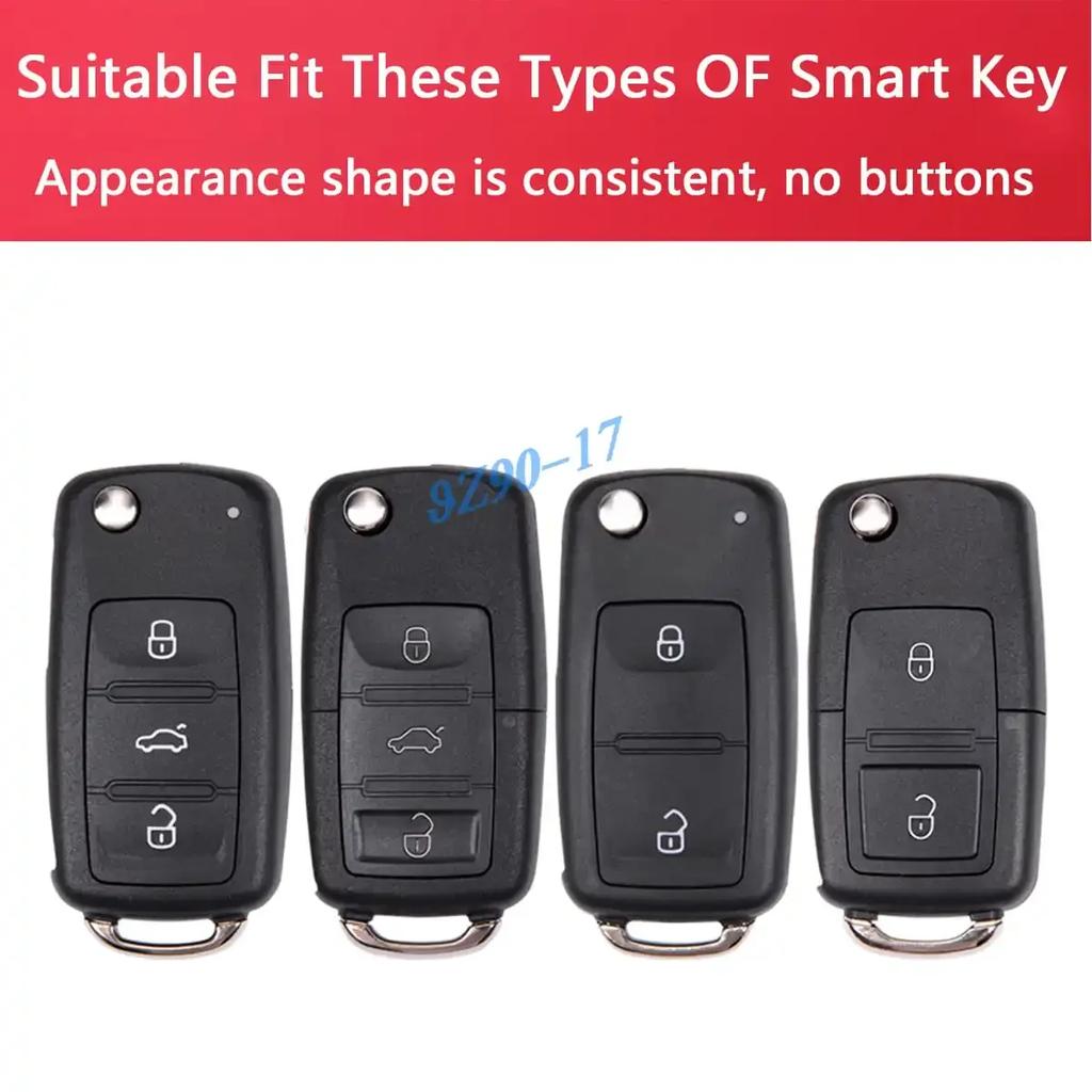 Black Transparent  Key Fob Case Cover Keychain For Vw Volkswagen Golf Mk6 Tiguan Jetta Polo Up! Passat B7 Scirocco Accessory