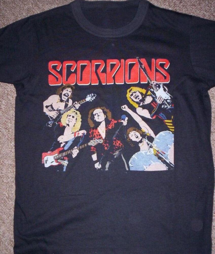 Винтажная футболка Scorpions Подарок фанату Черная Все размеры Унисекс Футболка Унисекс Футболка XXXL