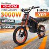 Y01 E-Bike Peak Power 3000W48V30AH 14-Inch Front-12-Inch Rear Tire Hydraulic Brak Aldult Electric Bike