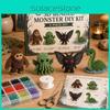 Kleines 3D-Tier-Bastelset mit Perlen und Kunststoffmaterialien für DIY-Tierdekoration und Kinderkreativität