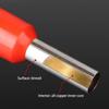 1000Pieces Electrical Cold Press Connector Electrical Cable Crimps Wire in Brass and PP for Various Wiring Applications