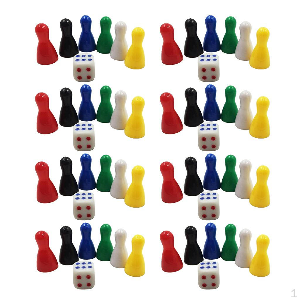 

48 шт. 25 мм пластиковые игровые фигуры шахматные фигуры и 8 детей