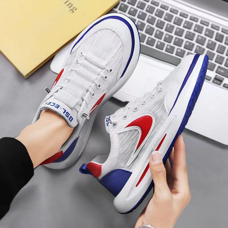 Sportowe buty męskie lato nowe buty casualowe oddychające z siateczki z jedwabiu rybiego miękka podeszwa wygodne wszechstronne buty casualowe trendy