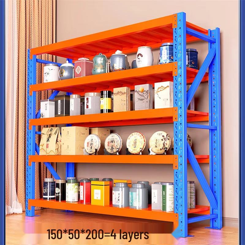 WEZHO Heavy-Duty 4-Layer Warehouse Storage Shelf
