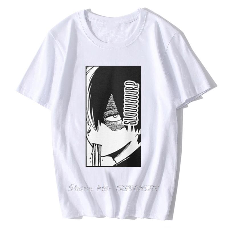 Shoto Slurp T Shirt Shoto Todoroki Endeavor Hero Academia Izuku Deku Bakugo All Might Mha Unisex Cotton Tees Tops