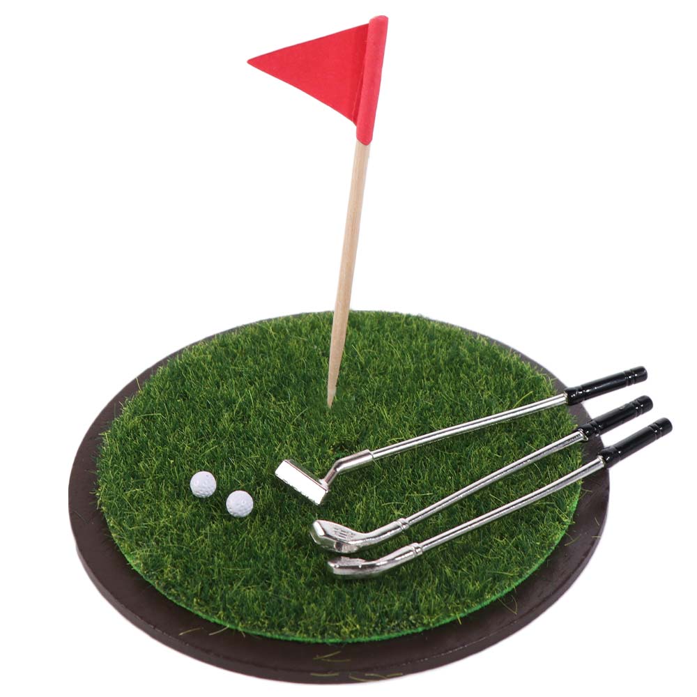 1/6 and 1/12 Scale Miniature Golf Club Grassland Model Simulated Golf Club Set  Kids Toy