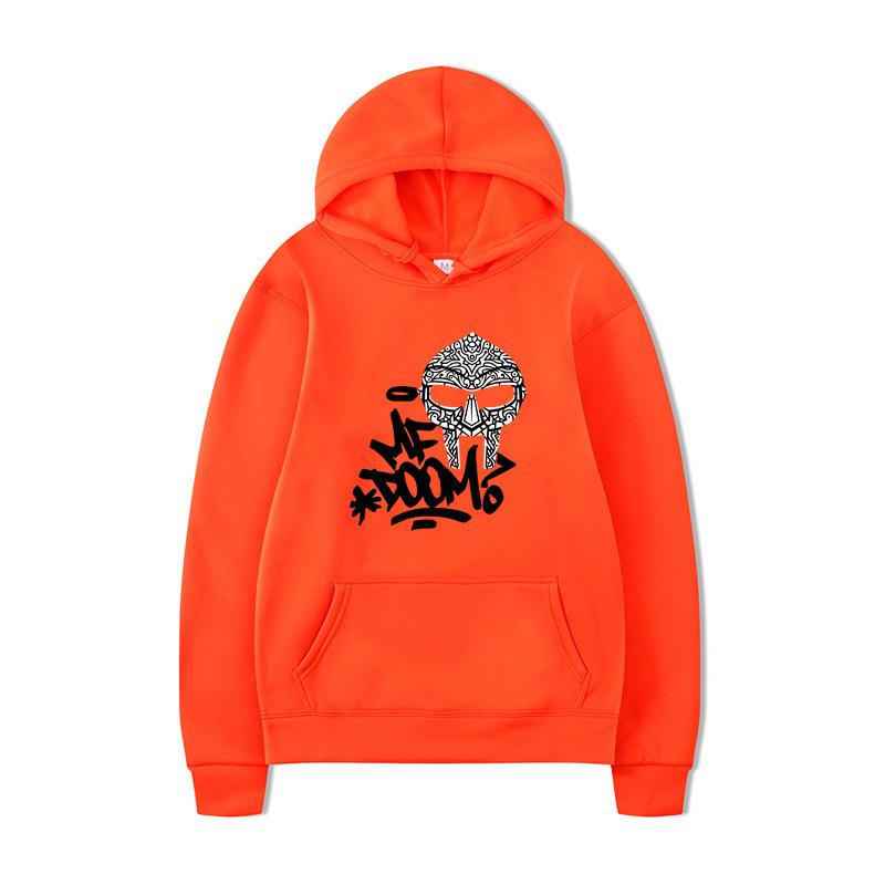 ME DOOM Printed Men's Autumn and Winter New Hoodie Brand Hoody Clothes Vintage Fashion Long Sleeve Pullovers