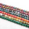 Kolorowe syntetyczne malachitowe luźne koraliki do samodzielnego wyrobu biżuterii