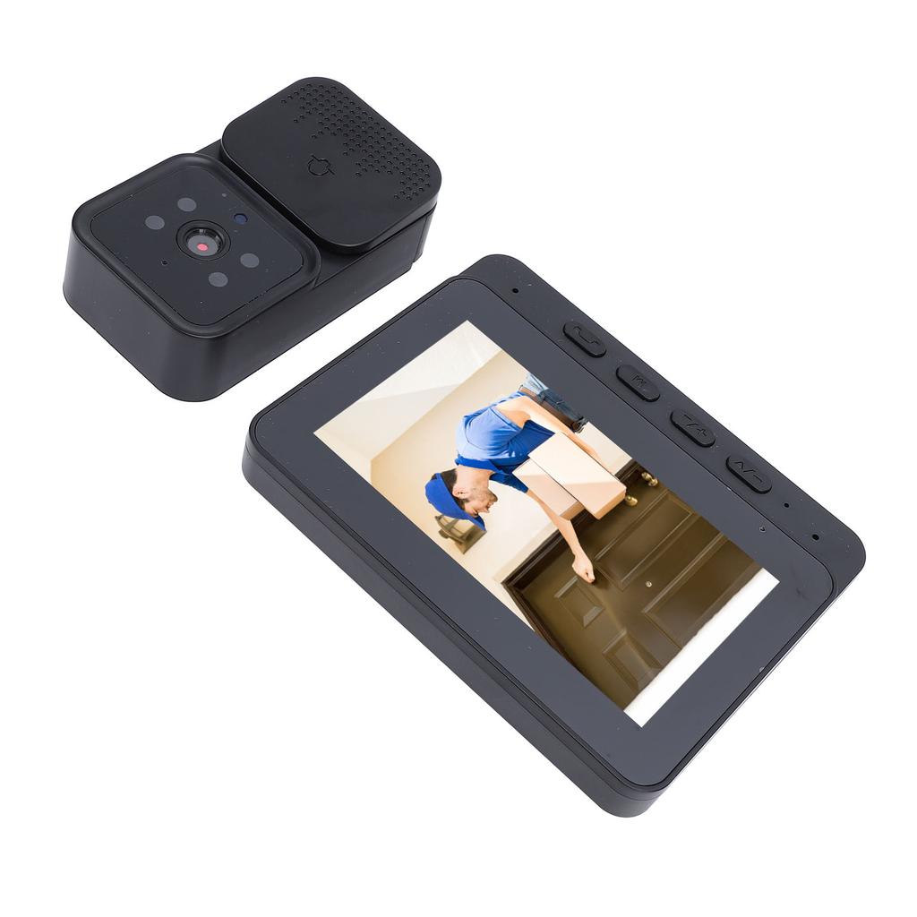 Video Intercom System 4.3 Inch Screen Wireless Video Doorbell Camera 5MP 120 Degree Wide Angle