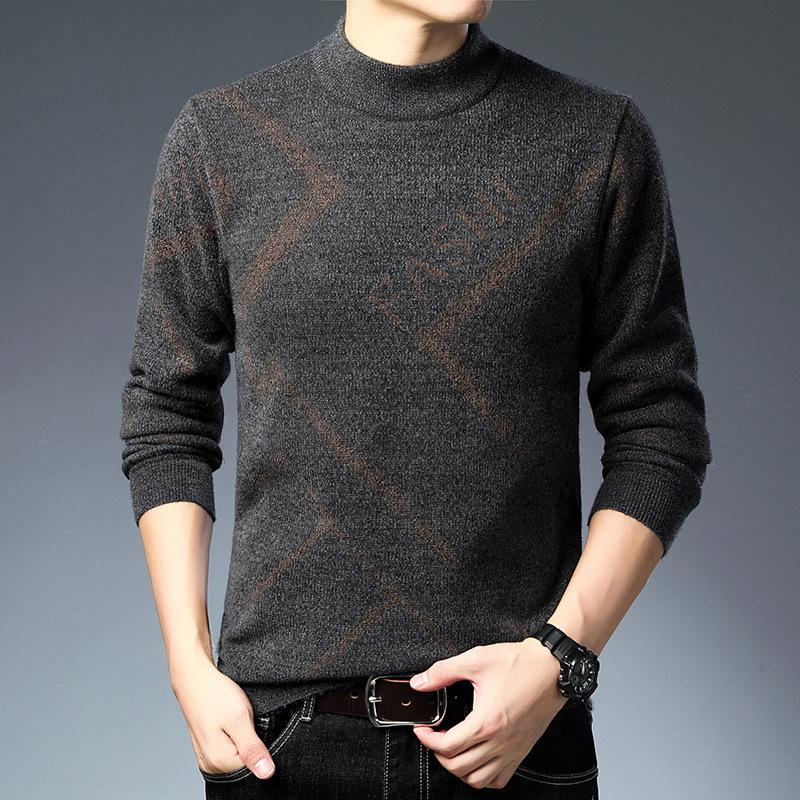 Winter Crew Neck Striped M
