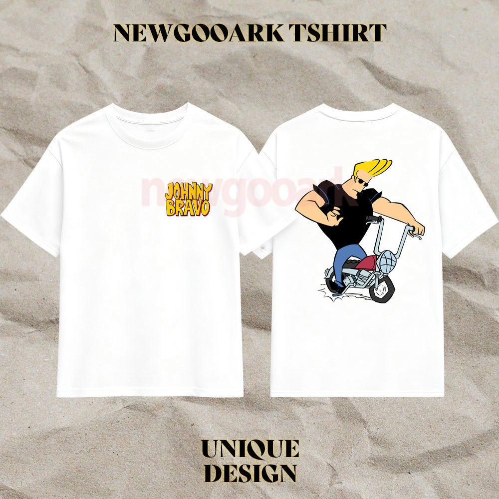 

Johnny Bravo Graphic T Shirts Men Woman Cotton TShirts O Neck Pretty 90s Cartoons Cartoon Tee Shirt Short Sleeve Tops Classic S