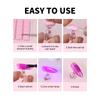 Acrylic Nail Stand Magnetic Nail Holder for Painting Nails Gel Press On Nail Practice with 30PCS Reusable Adhesive Putty for DIY