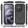 G87 G77 G67 G17 G06 G56 G86 Power 5G Wireless Charging Magnet Back Case for Motorola Moto G86 Power G15 G35 G55 G 77 Bumper Capa